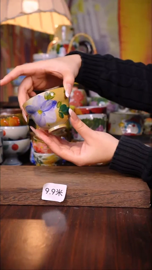 杯子陶泥垚手作 景德镇手工手绘陶瓷器物