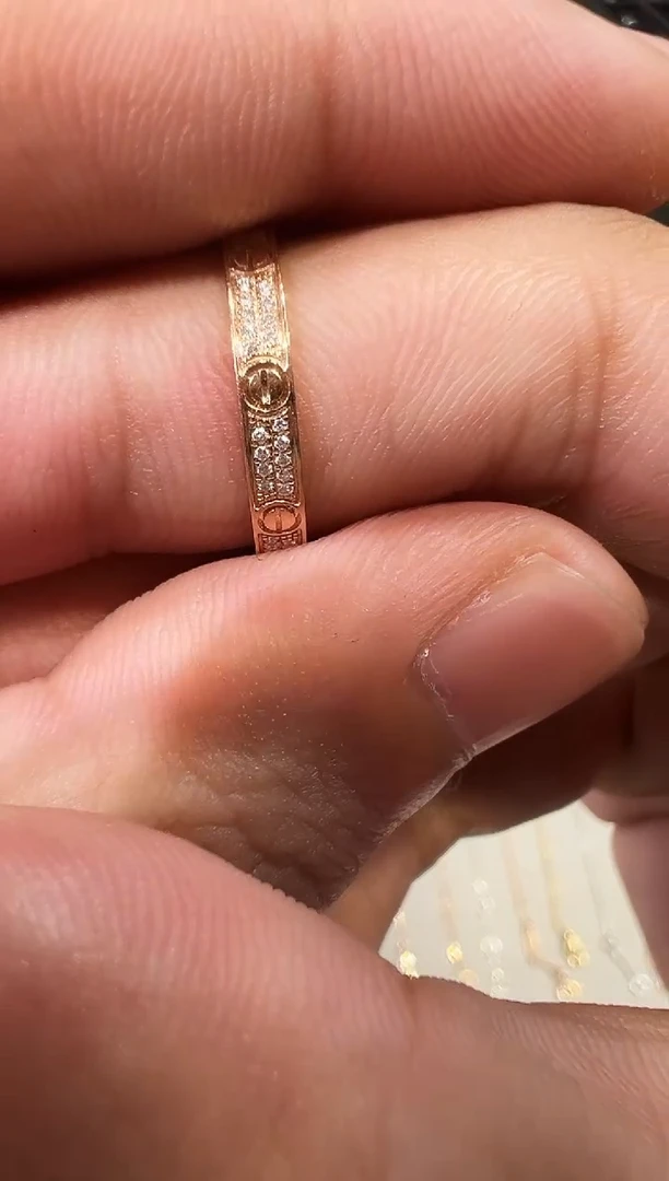 18K金镶嵌戒指/指环钻石满天星超乍戒指12圈口