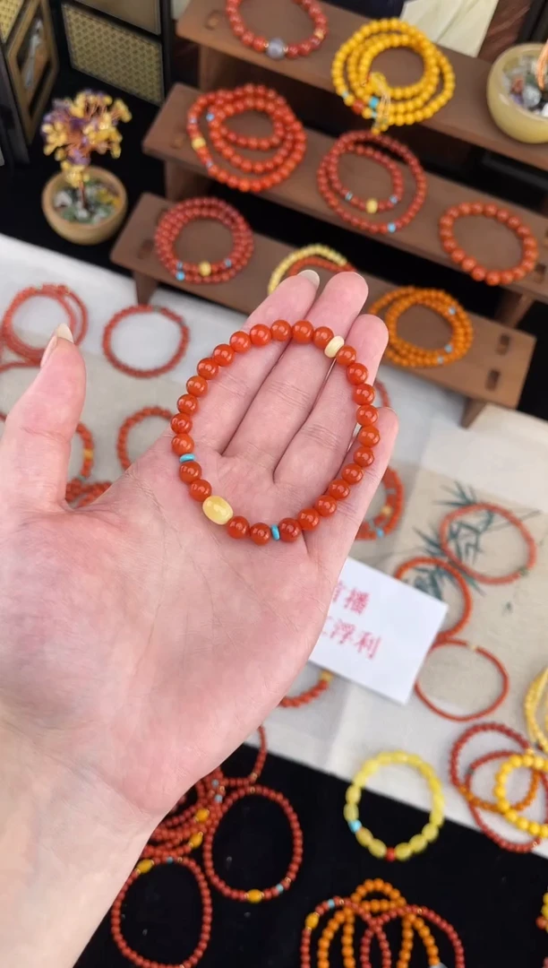 未镶嵌手链南红玛瑙A434-单圈天然南红手串