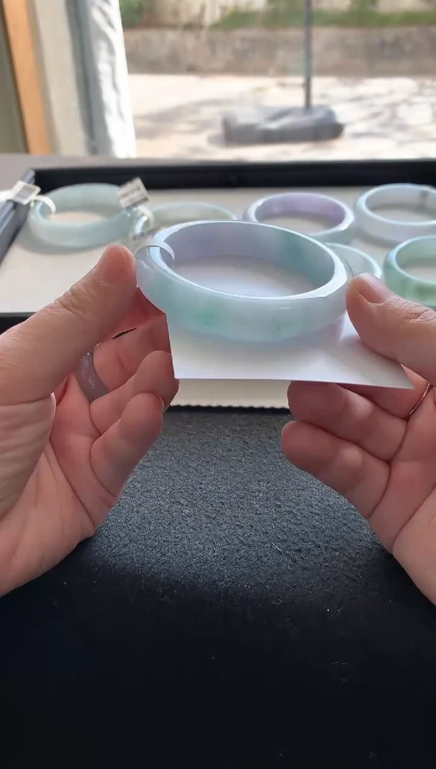 未镶嵌手镯翡翠57正圈Y3587买断