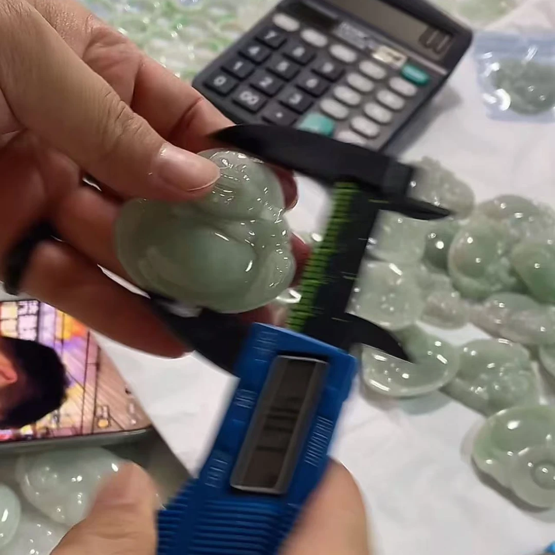 【玉经纶】-506508/Q227-天然A货翡翠吊坠-多样性发其—