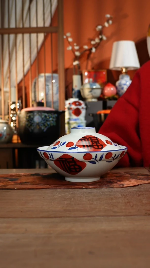 现代高温釉下彩手绘陶瓷餐具