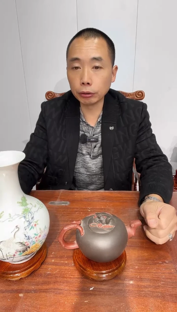 木老花圆形小盘几两个11*12*2.6