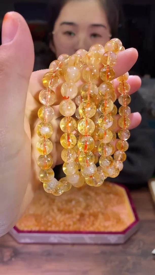 【闪购商品】黄晶手链8±/603未镶嵌阿塞多样性发一件