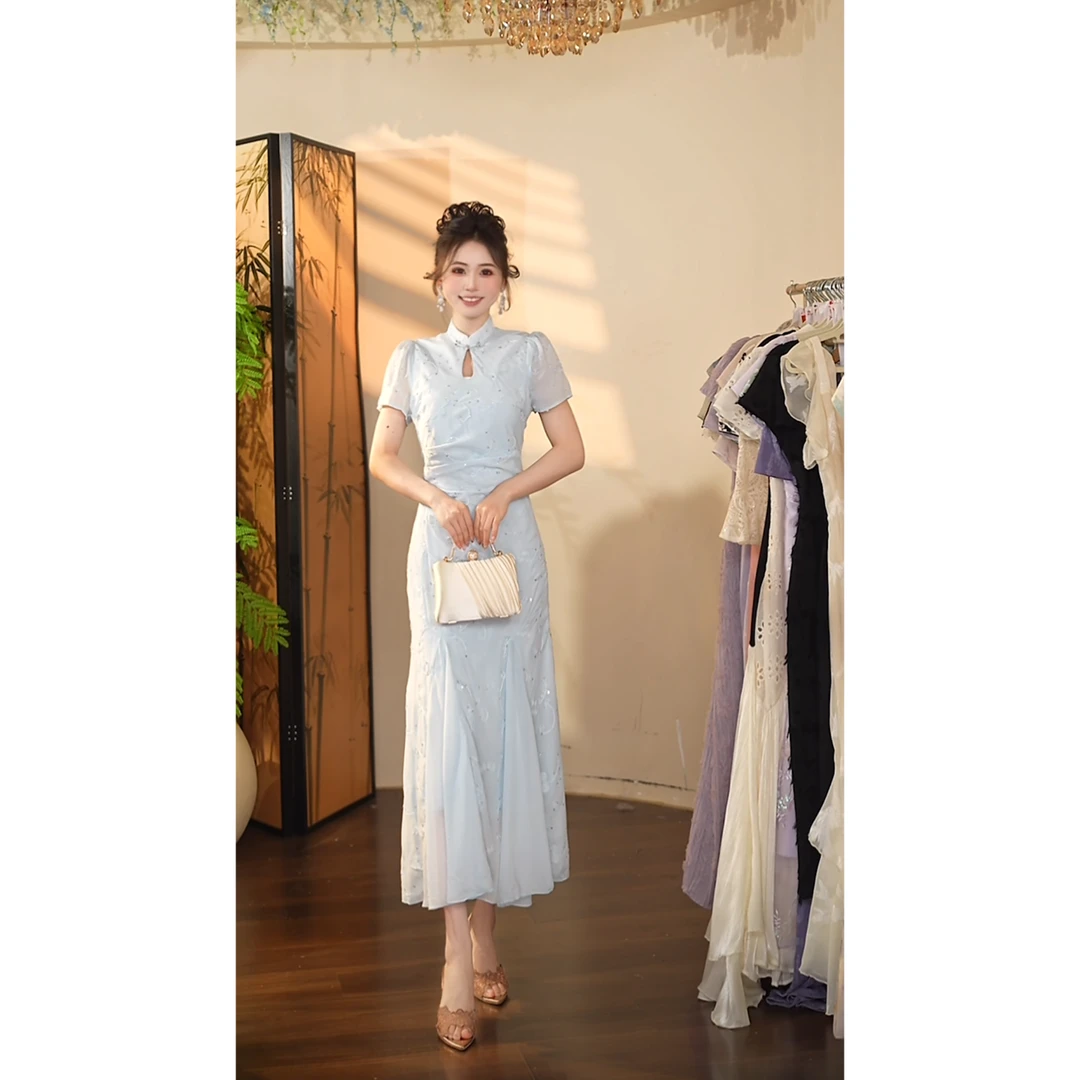 瑞瑞定制-1393（）连衣裙Q7705