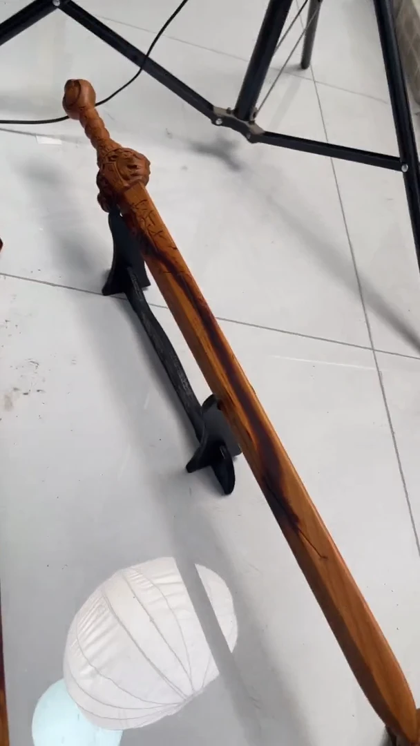 【闪购商品】木桃木八十公分天师剑配底座订铜钉