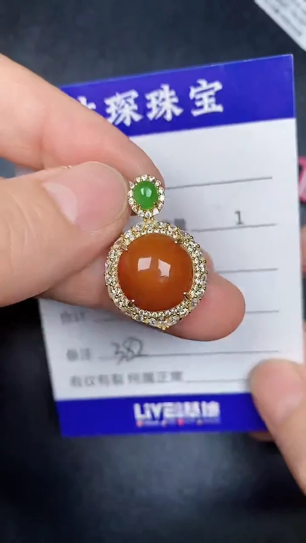 银S925镶嵌戒指翡翠3820
