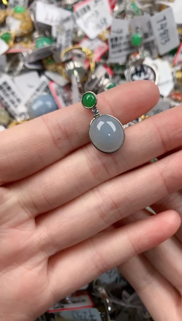 银S925镶嵌戒指翡翠12-12-12     4