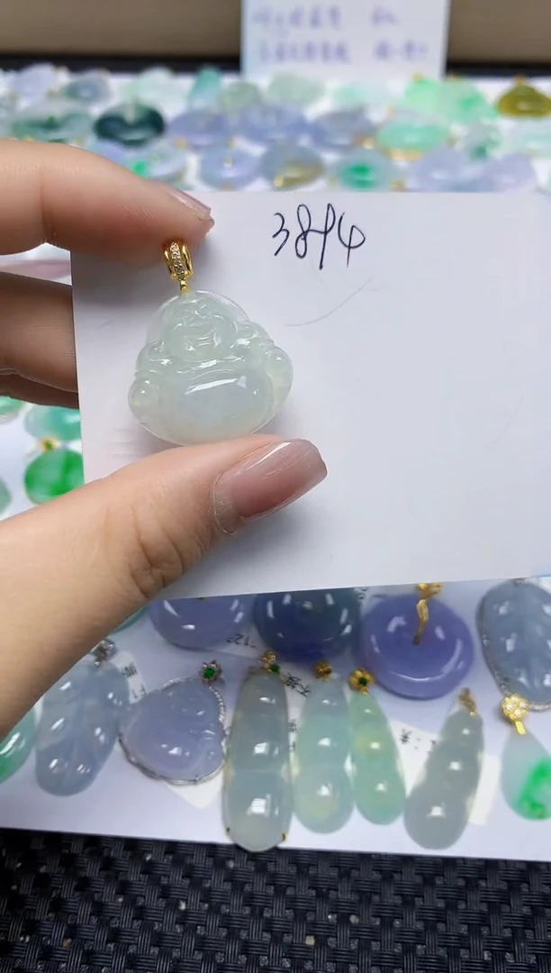 翡翠未镶嵌颈饰天然缅甸翡翠A货