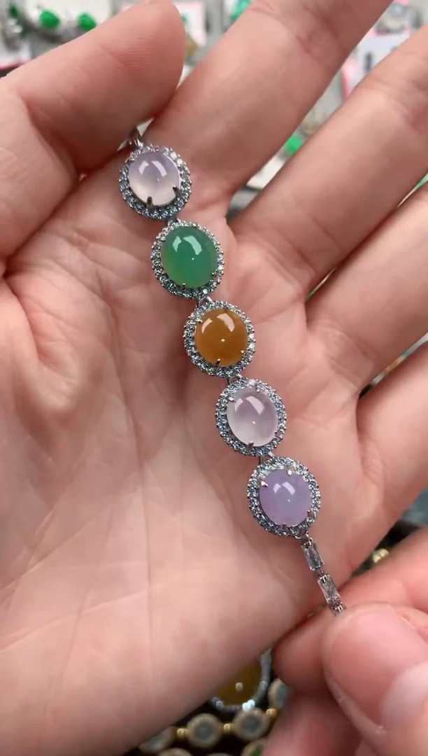 银S925镶嵌戒指翡翠999---2