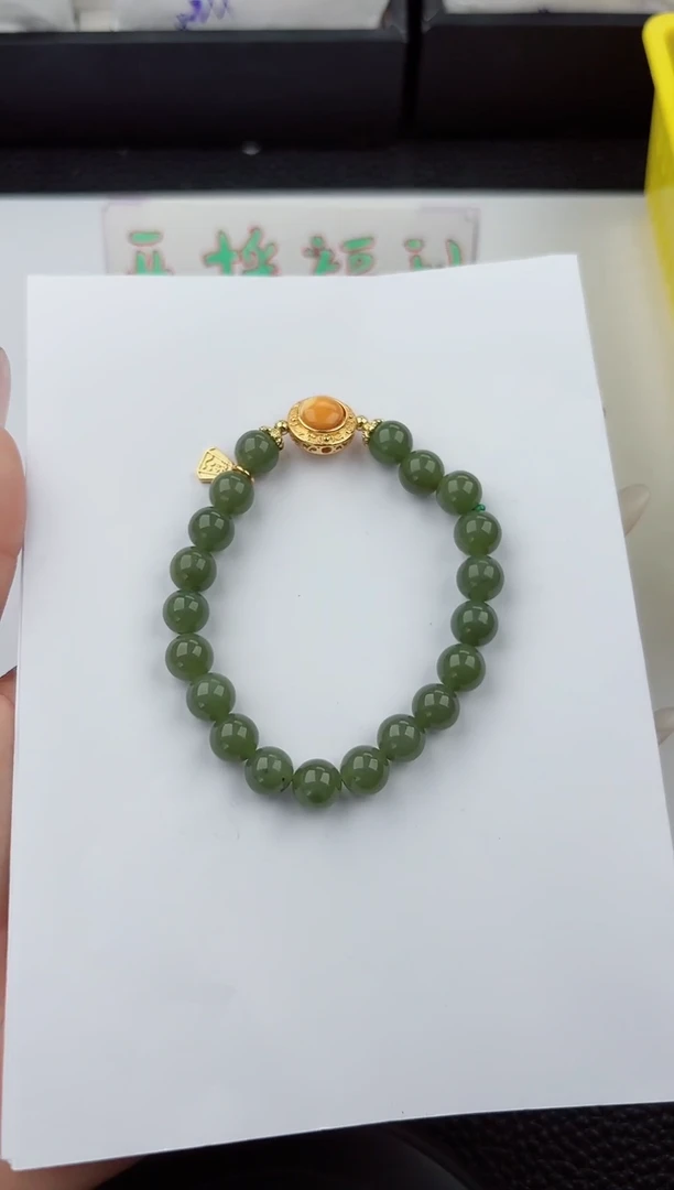 手串未镶嵌和田玉444嗨购微色差T1