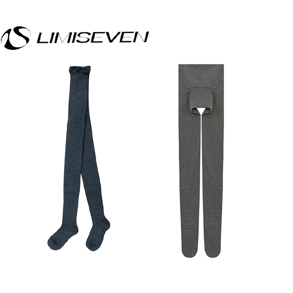 limiseven复古纯色基础款多色打底连裤袜