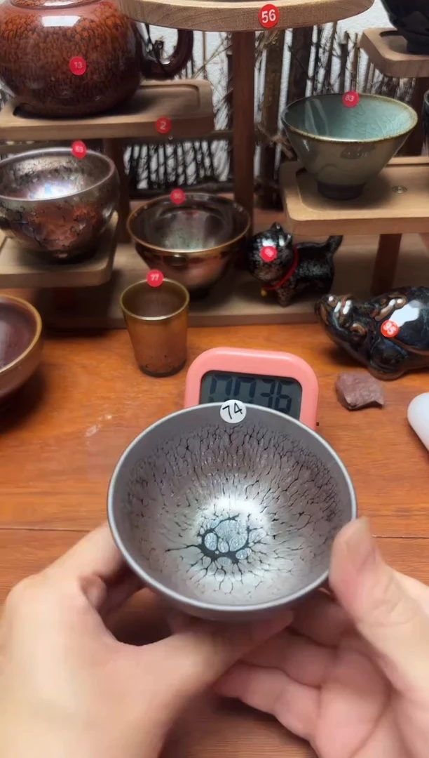 茶盏凯*74号建盏工匠茶器