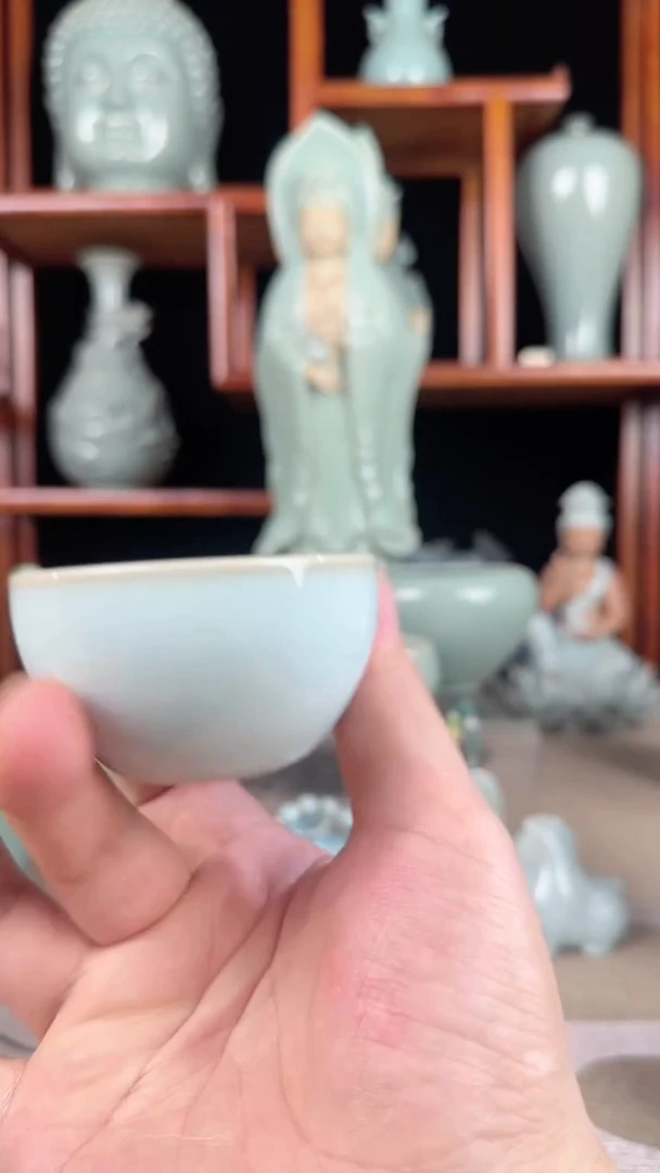 其他舞钢汝瓷产品  鸡缸杯