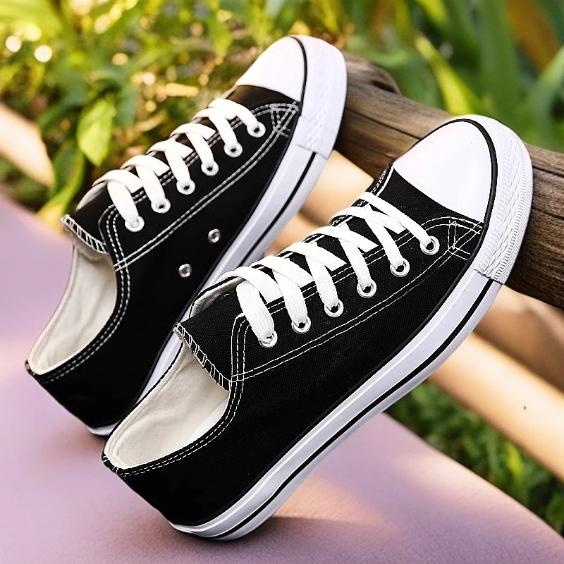 啄木鸟官方正品帆布鞋男夏季2024新款透气休闲布鞋学生低帮小白鞋