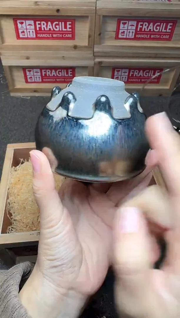 茶盏八方来财 建窑建盏主人杯