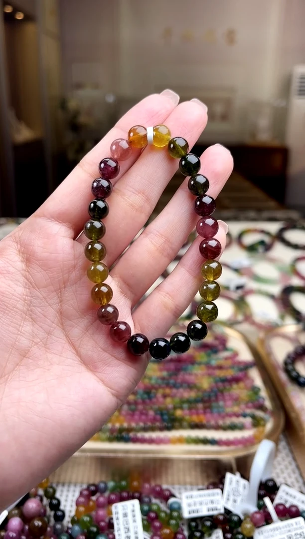 【闪购商品】/未镶嵌碧玺7mm+碧玺单圈多样性发货