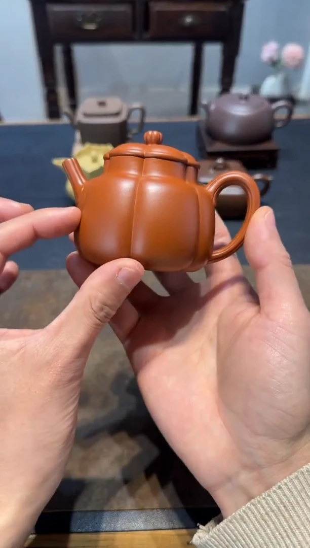 茶壶紫砂白****?繁花 朱泥