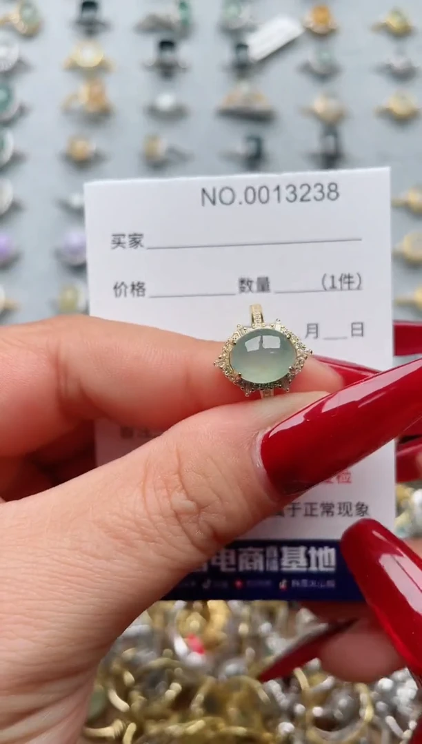 【闪购商品】翡翠戒指银S925镶嵌·