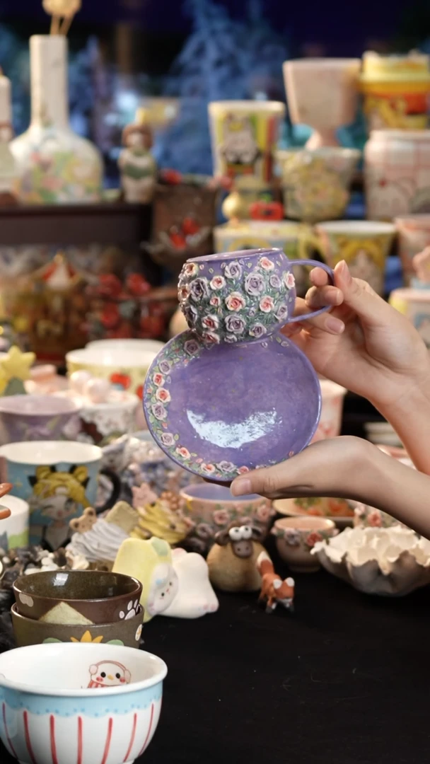 其他陶景德镇釉下彩手绘设计师款陶瓷