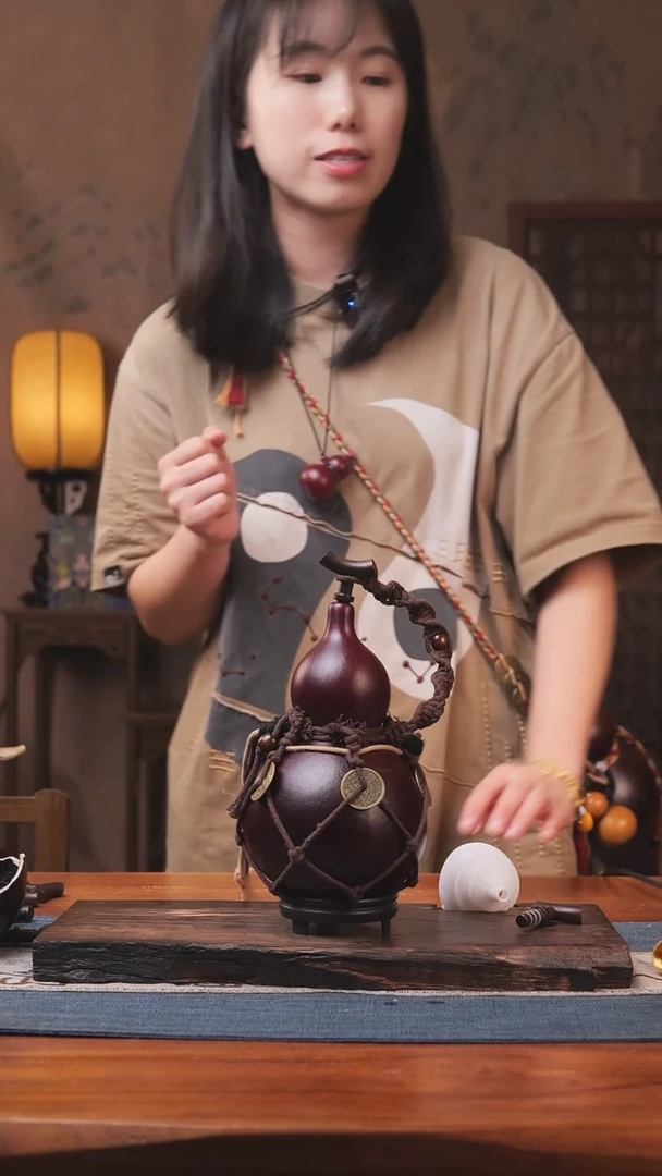 1069号精品大漆葫芦防腐防渗装水茶酒