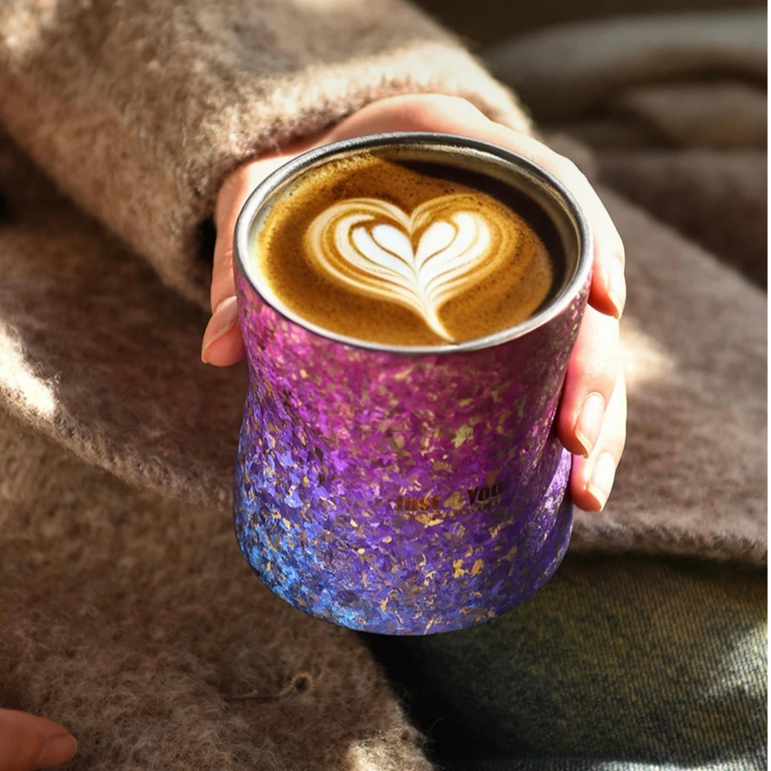 铜印熙玺纯钛水杯260ML-紫