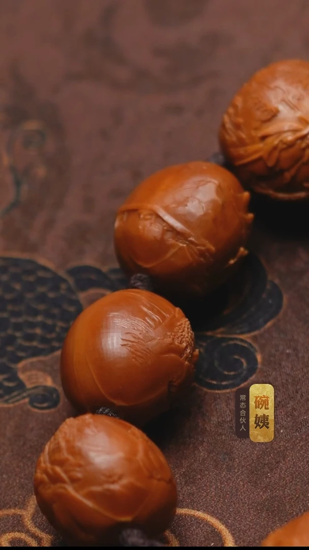 手串/手链橄榄核风****风章其林2.3铁核文人高士图