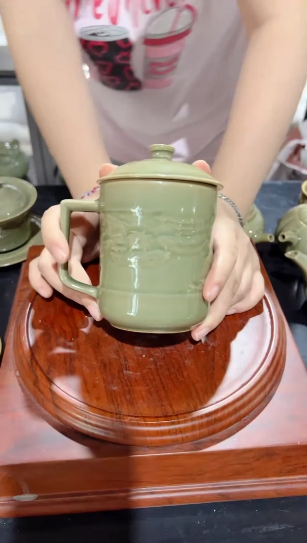 耀州窑清明上河图办公杯