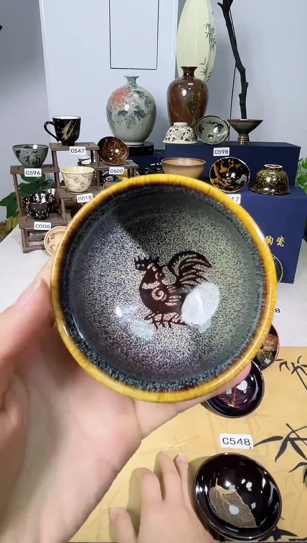 【真叶入盏】吉州窑纯手工高温瓷特价款