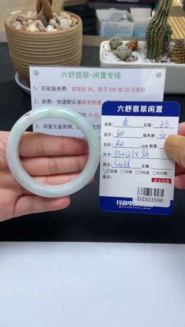 【闪购商品】翡翠手镯未镶嵌D2503598