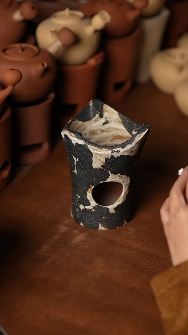 001窑变落灰炭炉