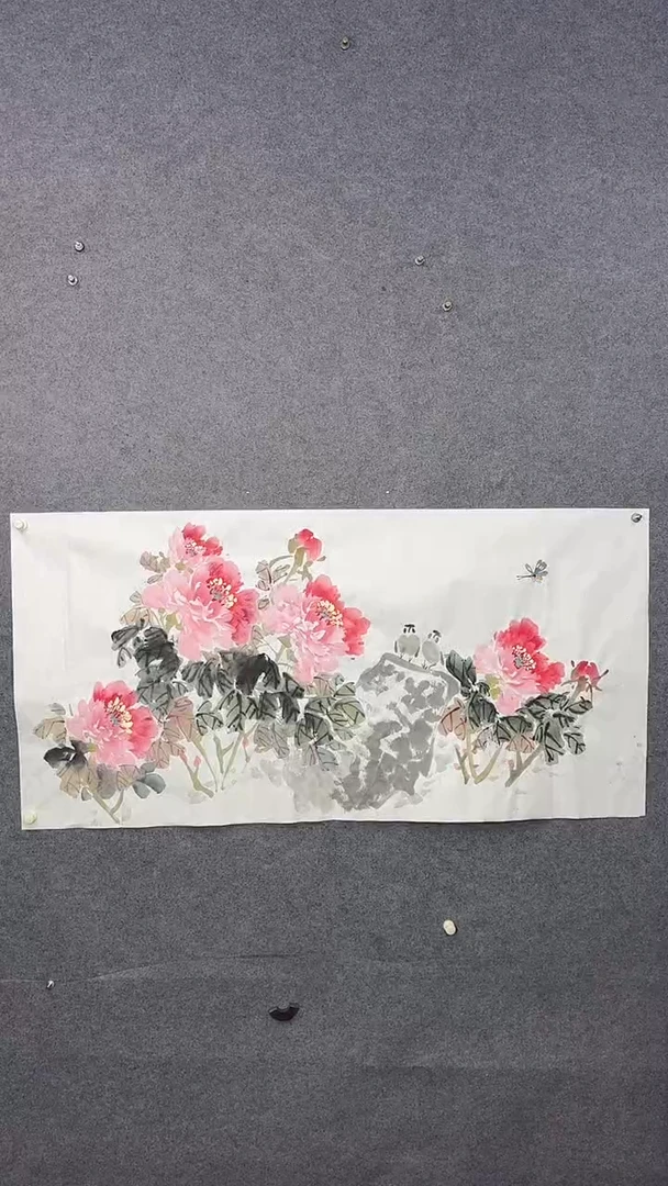 国画136*68吴铁成作品