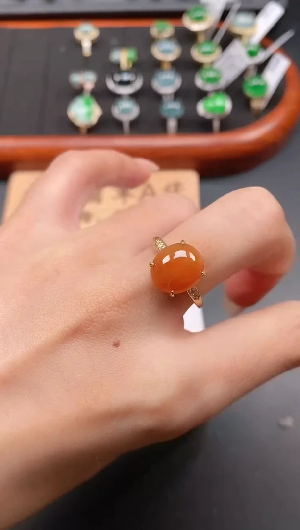 银S925镶嵌戒指翡翠11111