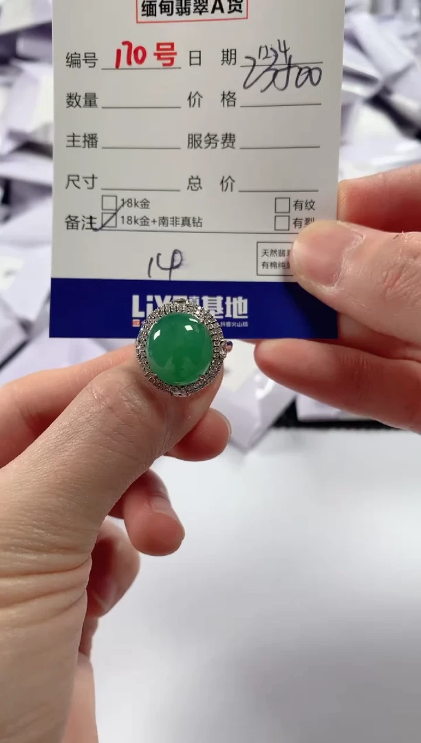 颈饰18K金镶嵌翡翠1