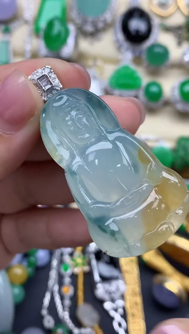 【闪购商品】翡翠颈饰18K金镶嵌718-中国好珍宝