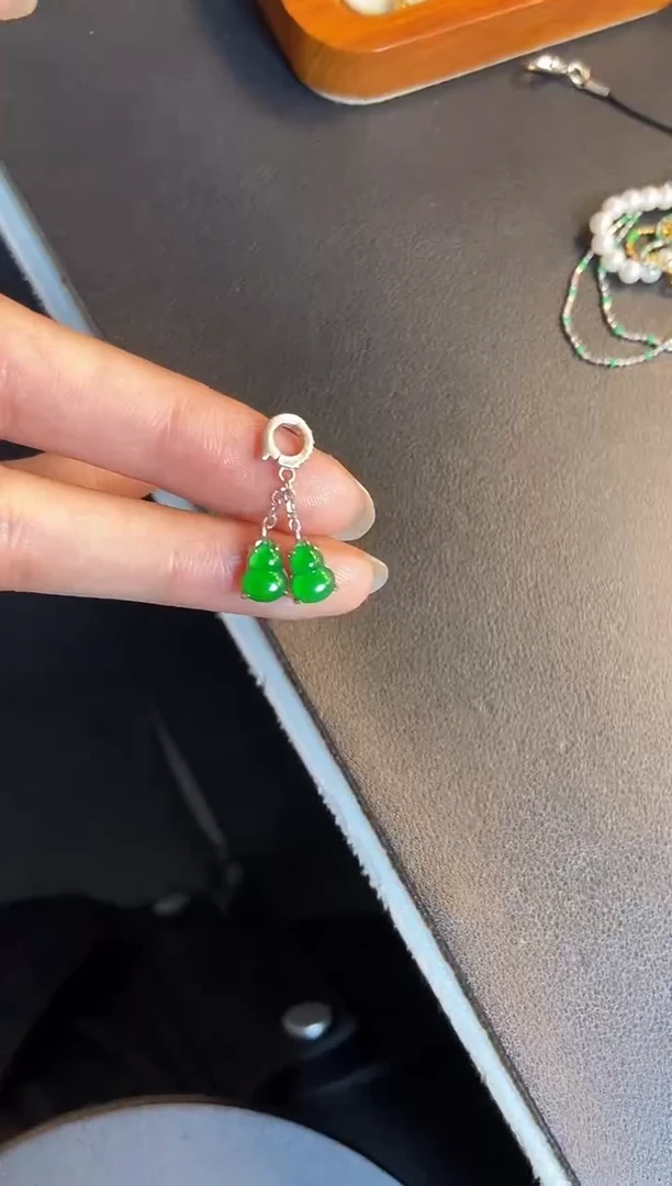 吊坠(不含链)银S925镶嵌翡翠1