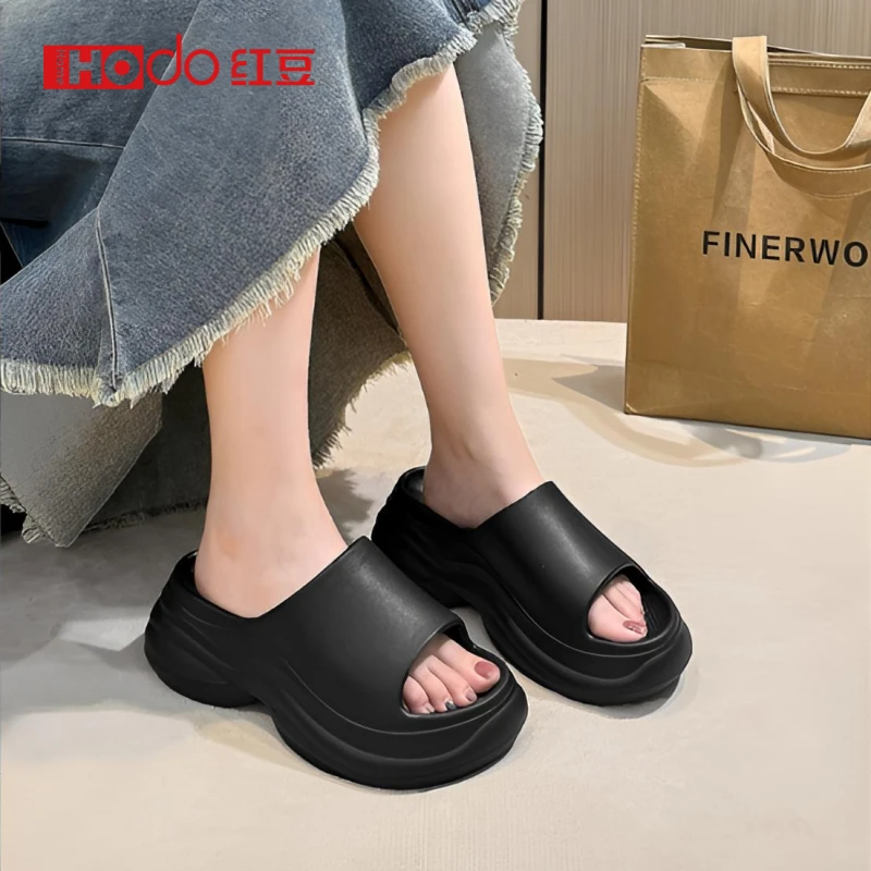 【一鞋两穿】时尚百搭8cm增高厚底拖鞋女外穿沙滩户外防滑防臭夏季
