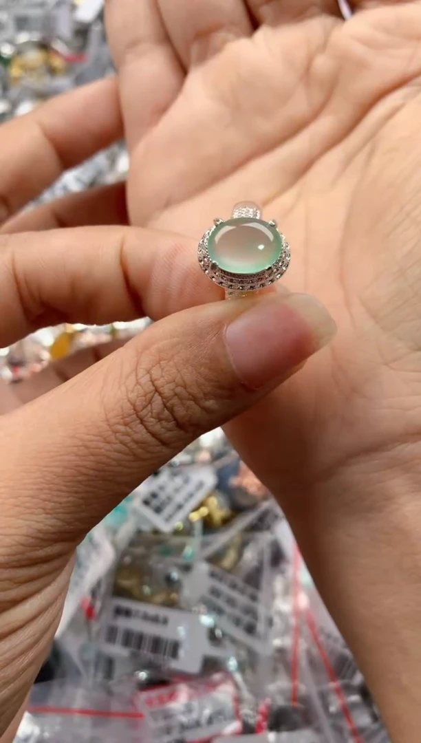 未镶嵌戒指翡翠222----9