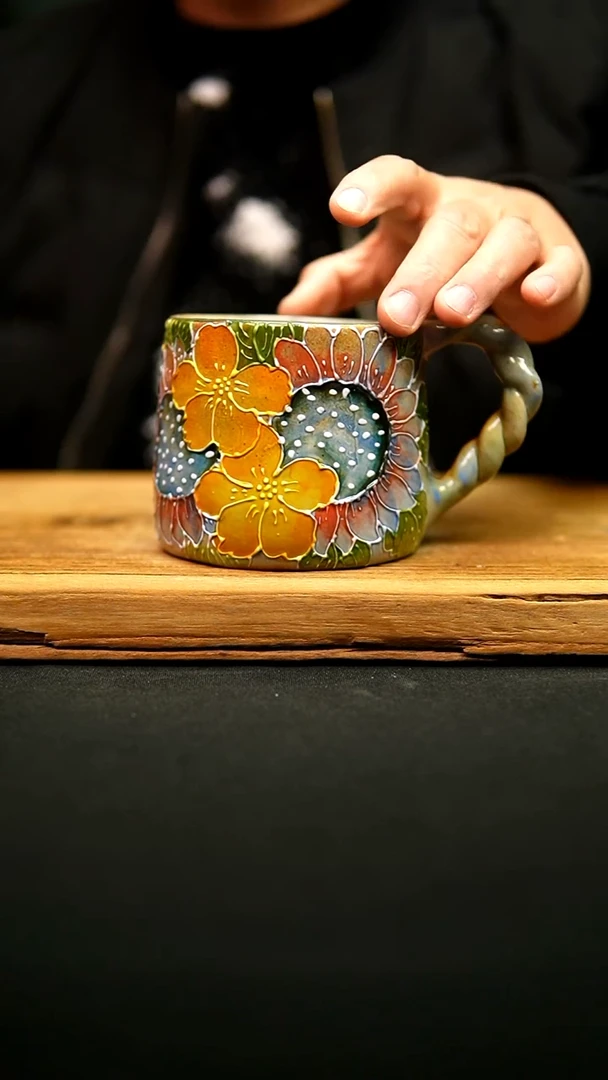 @@陶园瓷舍@@纯手工手绘@高温釉下彩