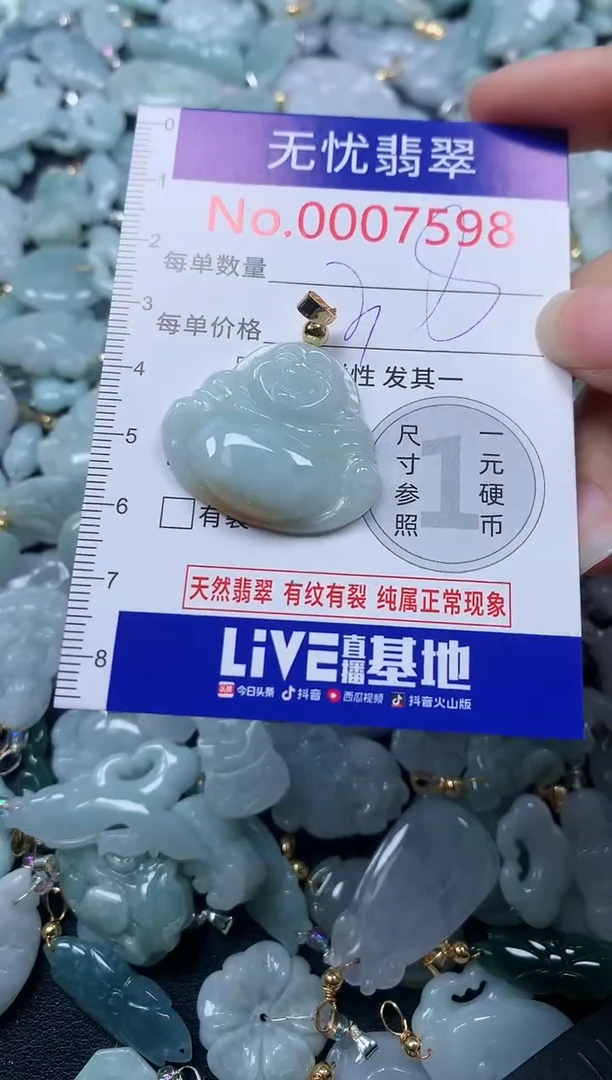 颈饰未镶嵌翡翠7598