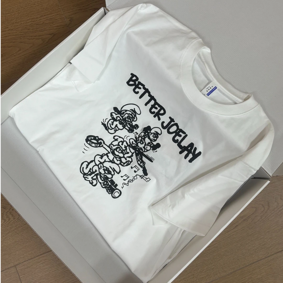 039 美式趣味卡通印花短袖t恤女重磅纯棉休闲宽松显瘦半袖上衣