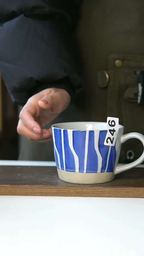 【闪购商品】陶瓷246粗陶画釉马克杯微瑕@4-2@