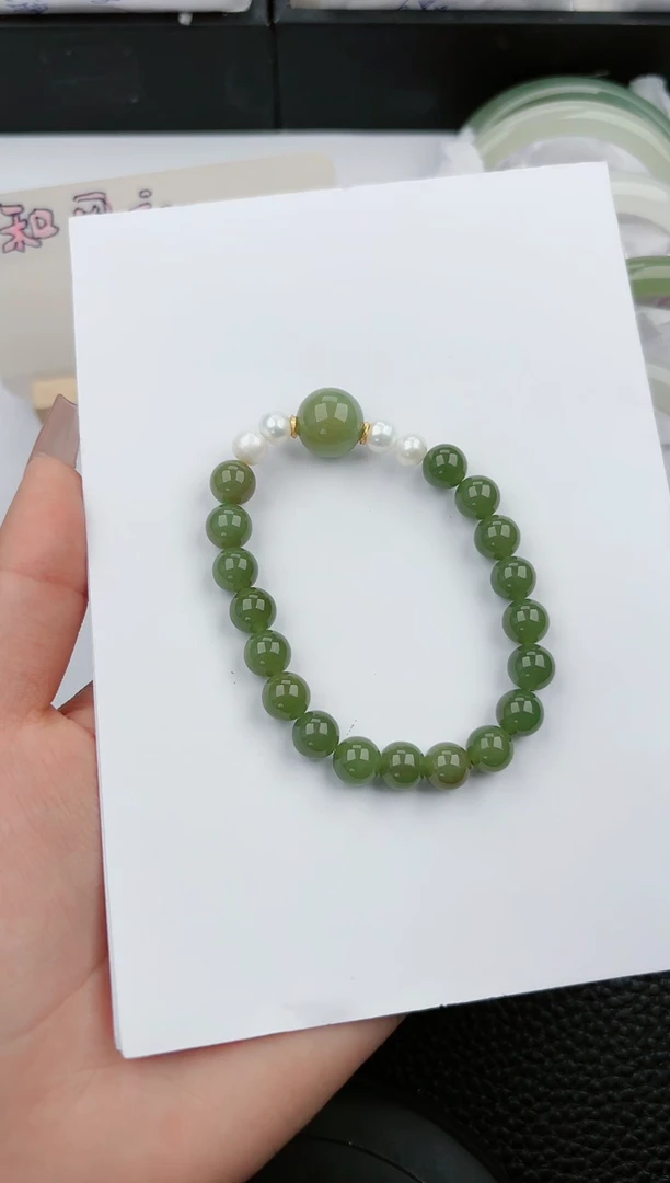 【闪购商品】和田玉手链未镶嵌150微色差T111