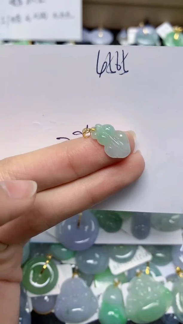 【闪购商品】翡翠颈饰18K金镶嵌 天然翡翠A货