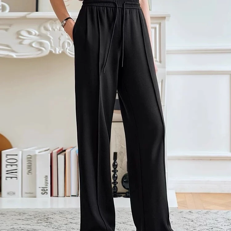 【李姑娘专属】时尚大码女装1111百搭显瘦垂感超好休闲直筒裤