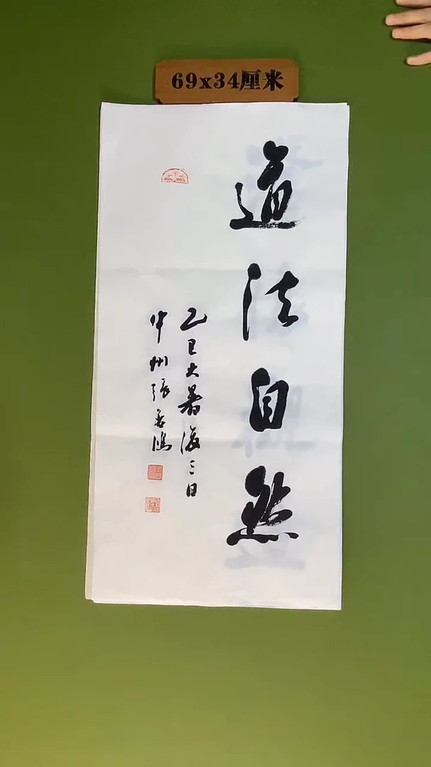 书法书法 张若鸿 尺寸69cm*34cm
