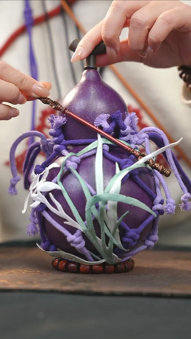 【闪购商品】RY187大漆酒葫芦不包手串及旋转底座