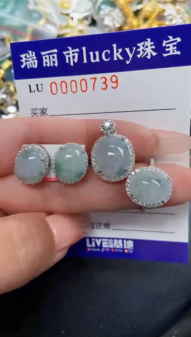 【闪购商品】翡翠颈饰银S925镶嵌0739