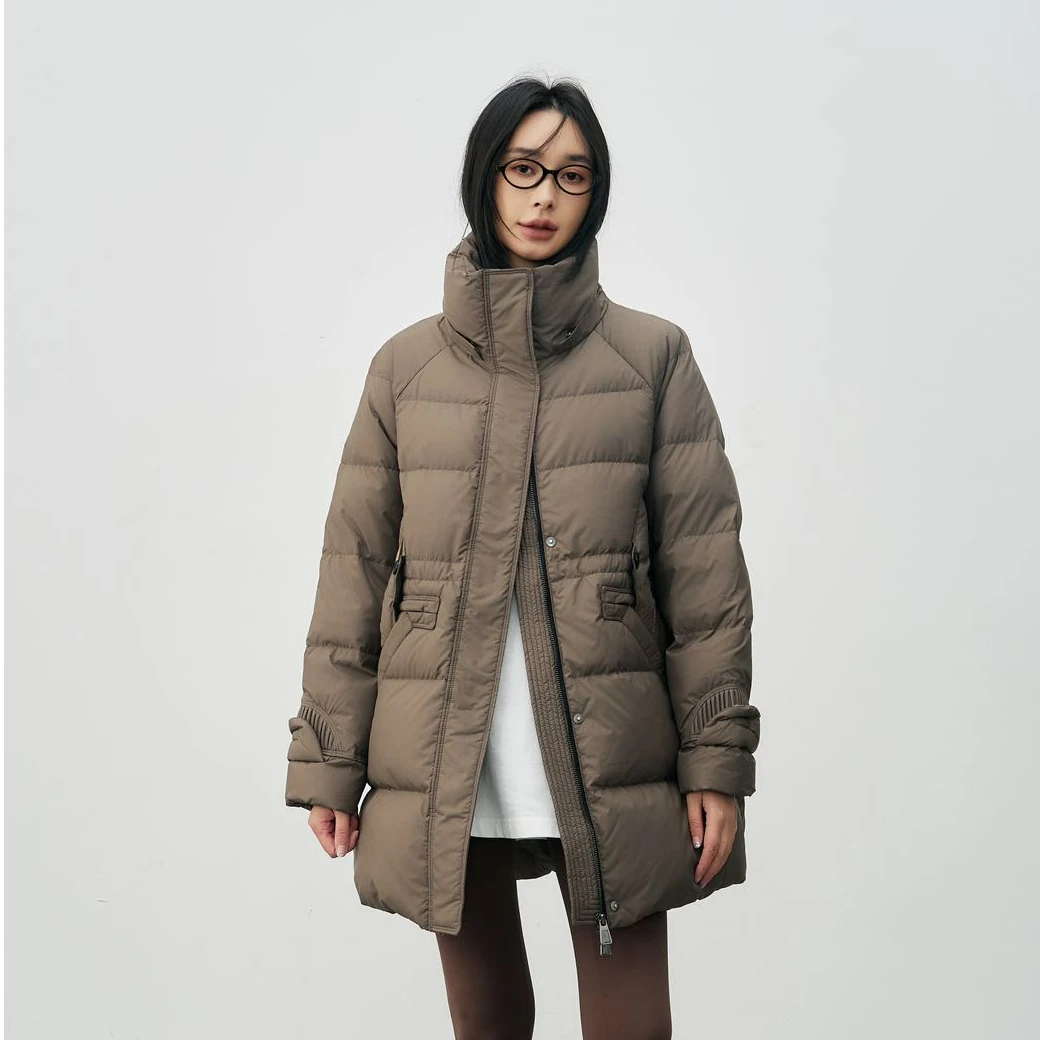 Basic House/百家好MM冬季新款百搭时尚简约保暖加厚羽绒服0172