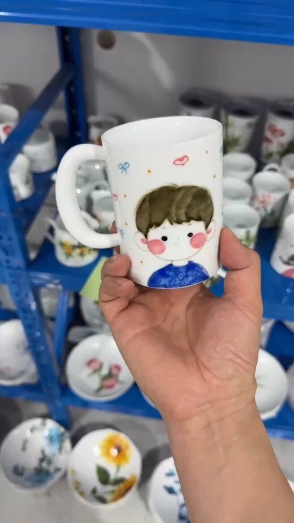 其他景德镇高温瓷（玉泥手把杯）